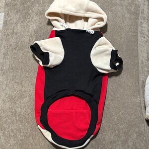 Beautyzoo dog fleece hoodie sweatshirt, size large,  NWT.